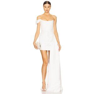 SAU LEE Brenda Dress in White